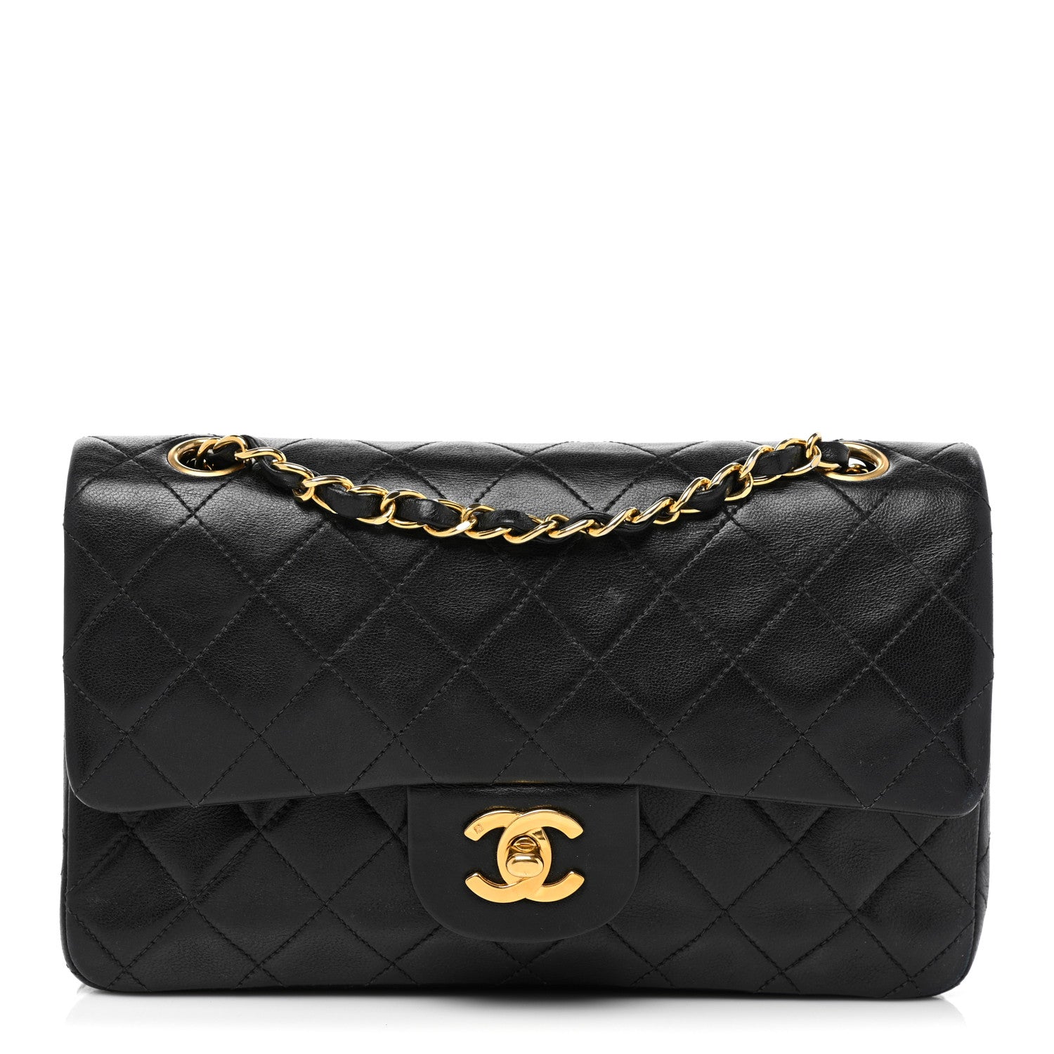 Chanel Lambskin Quilted Small Double Flap Black 1 of 13