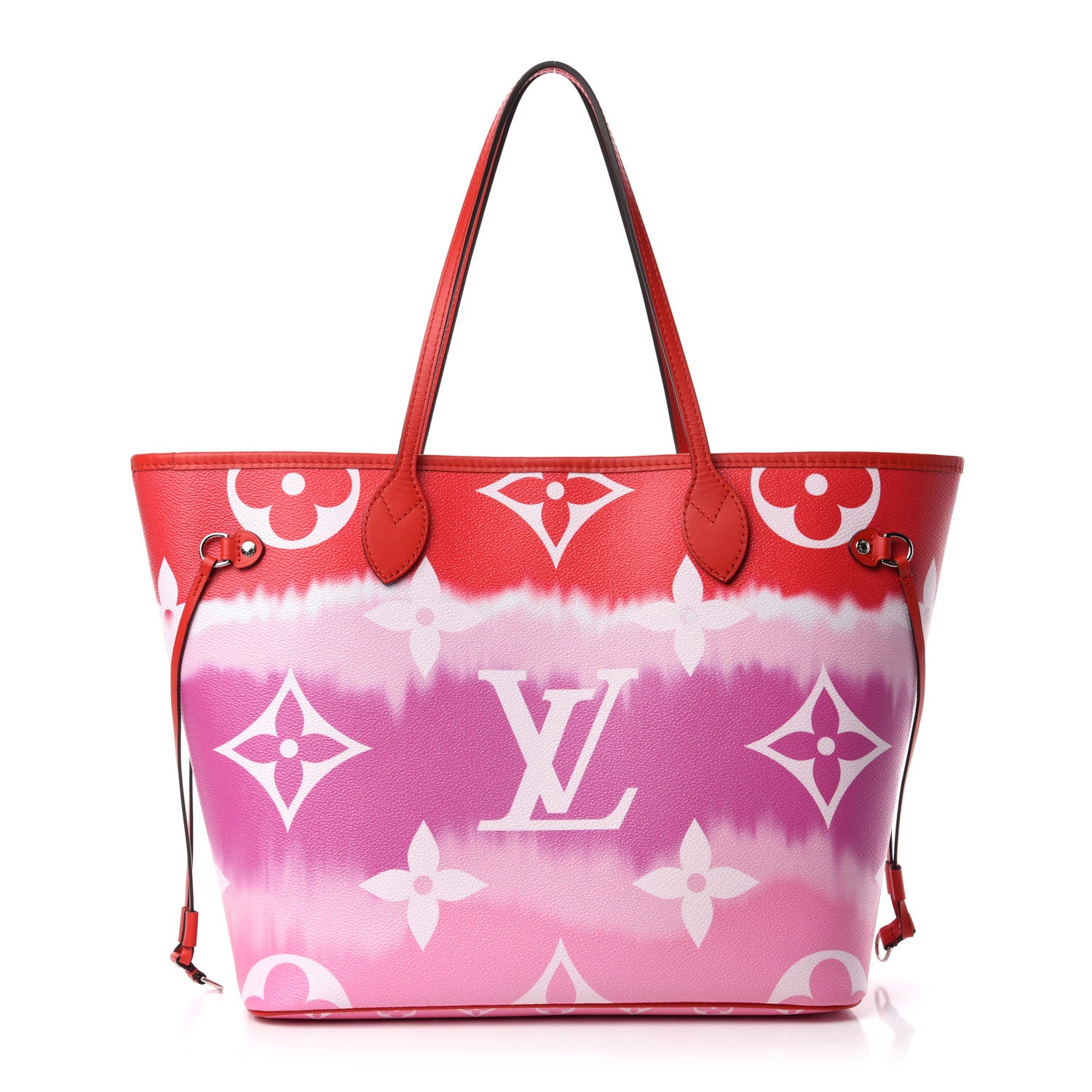 Louis Vuitton Monogram Escale Neverfull MM Rouge 3 of 11