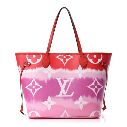 Louis Vuitton Monogram Escale Neverfull MM Rouge 3 of 11