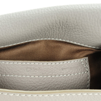 Chloe Calfskin Mini Marcie Round Crossbody Bag Cashmere Grey 6 of 8
