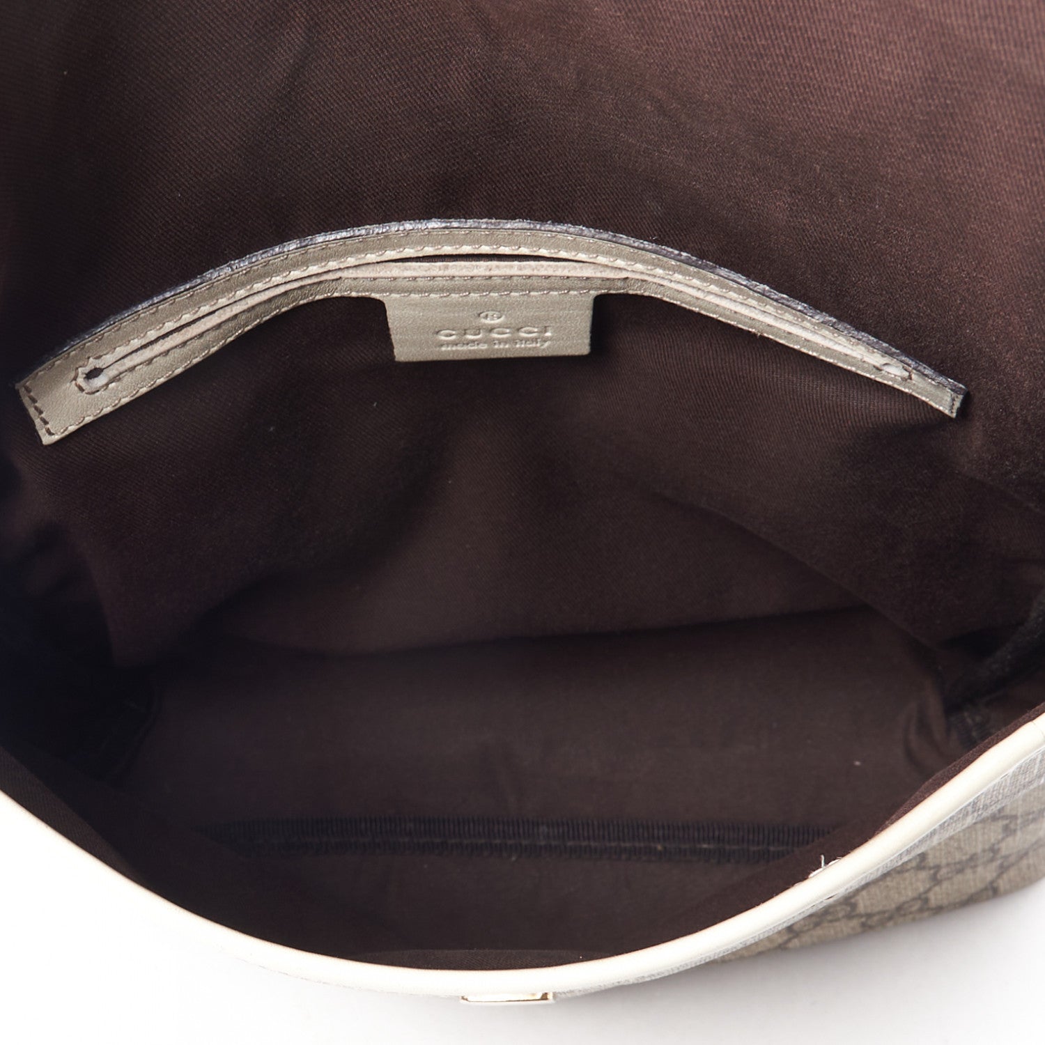 Gucci GG Plus Monogram Small Flap Messenger Bag Beige Off White 6 of 9