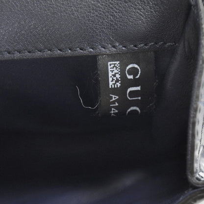 Gucci Crocodile Embossed Leather Romy Buckle Clutch 9 of 9