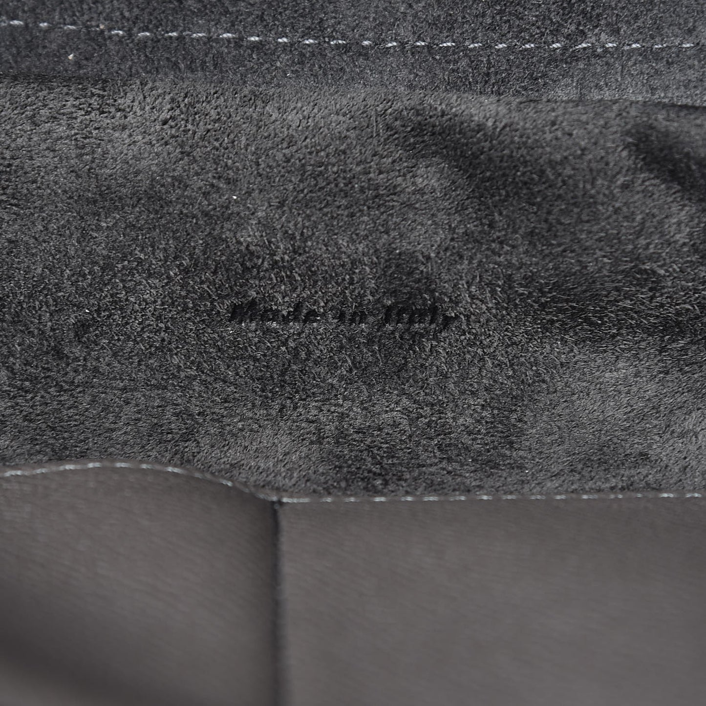 Grained Calfskin Mini Belt Bag Grey