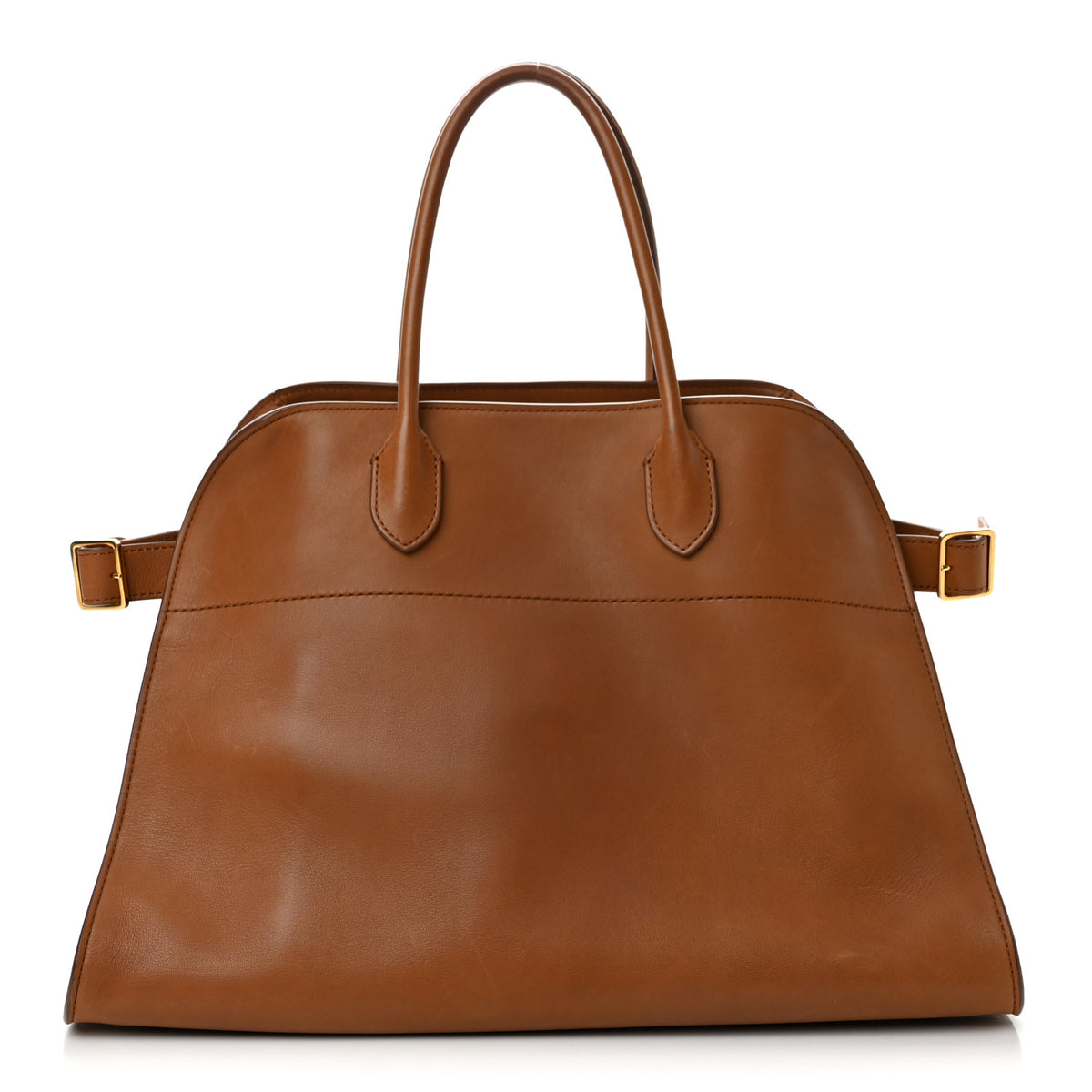 The Row Polished Saddle Calfskin Soft Margaux 15 Cuir 1 of 10