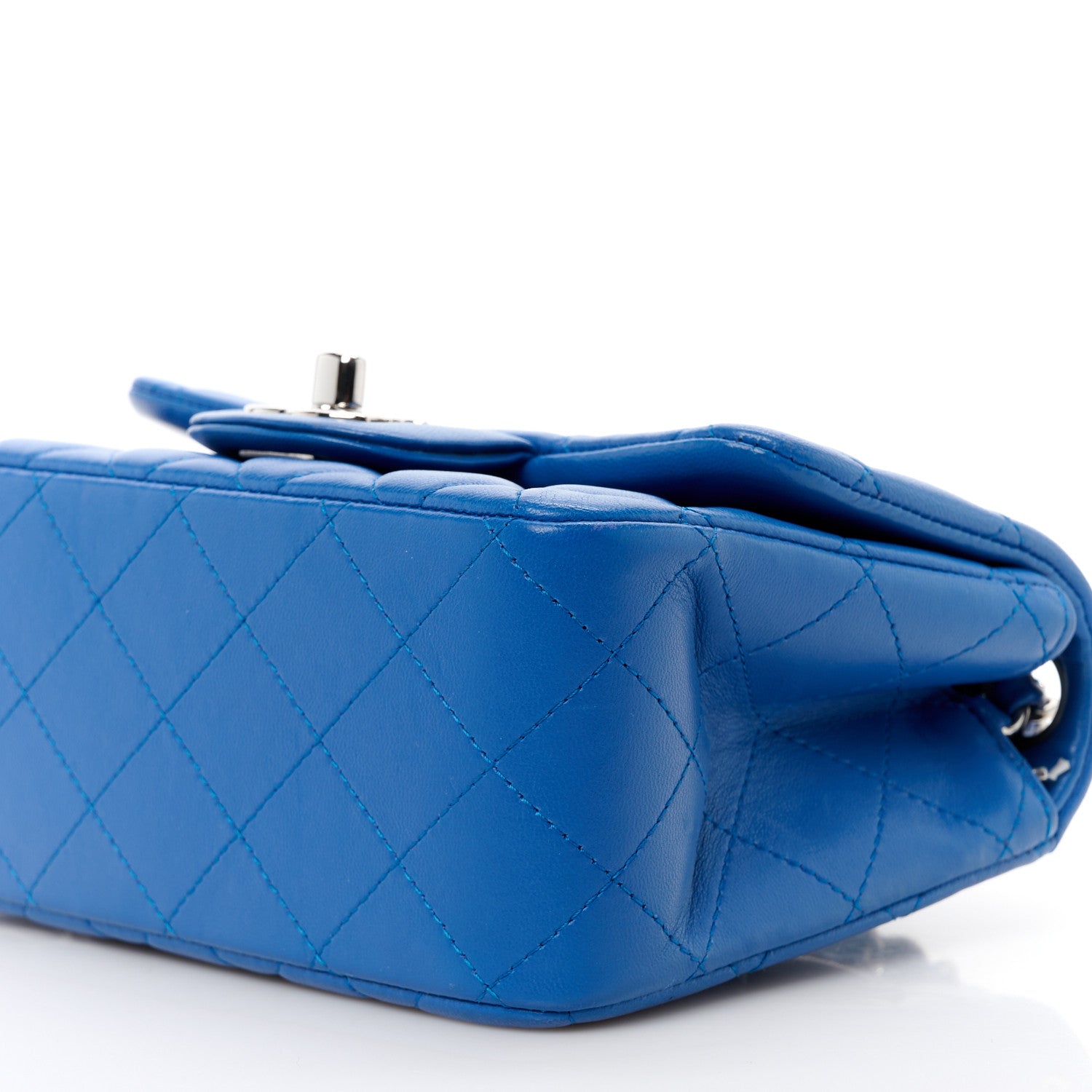Chanel Lambskin Quilted Mini Square Flap Blue 11 of 11