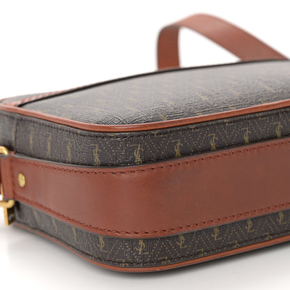 Saint Laurent Canvas Smooth Calfskin Le Monogramme Camera Bag Chestnut 9 of 10