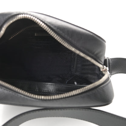 Prada Saffiano Flat Messenger Bag Black 5 of 11