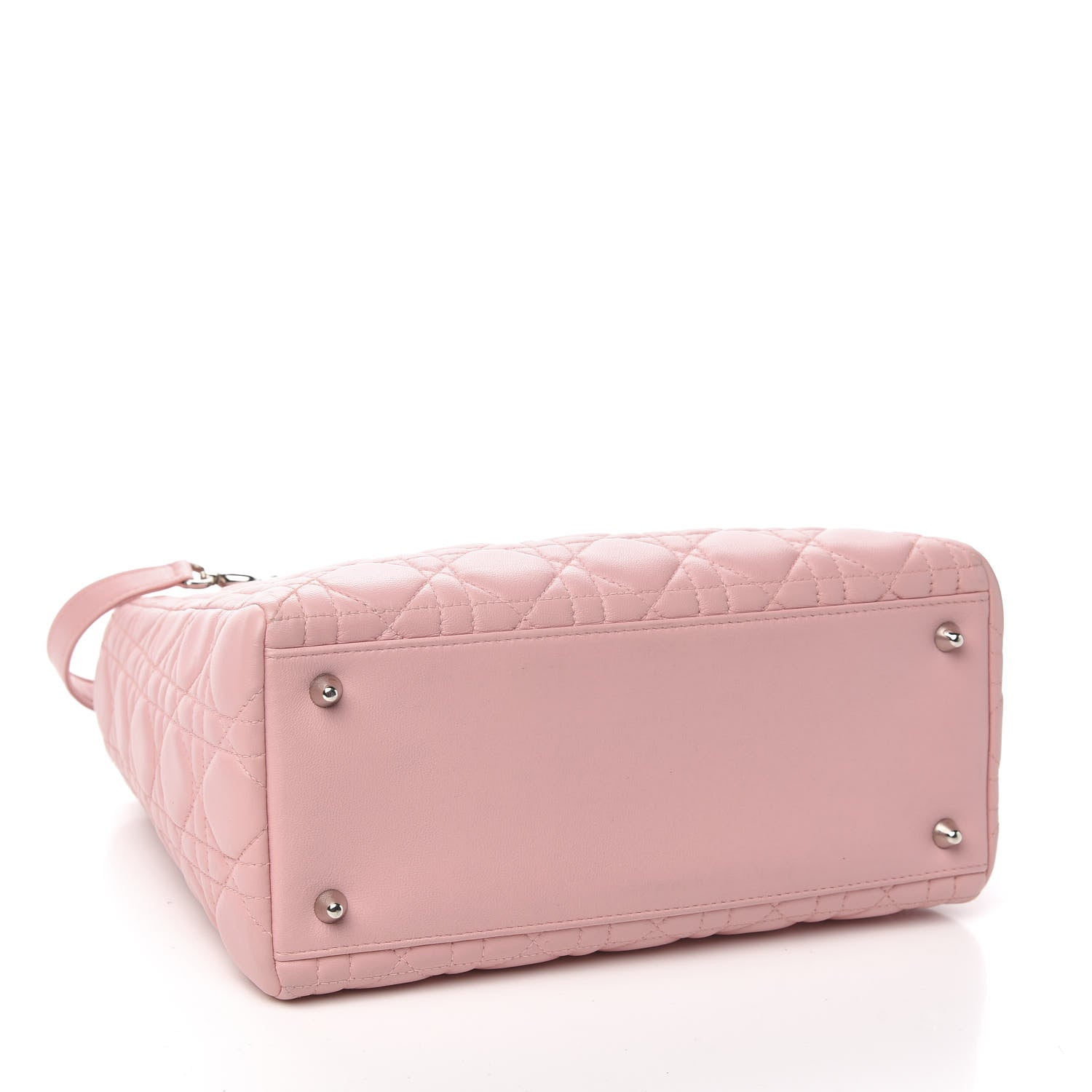 Christian Dior Lambskin Cannage Medium Lady Dior Light Pink 3 of 9