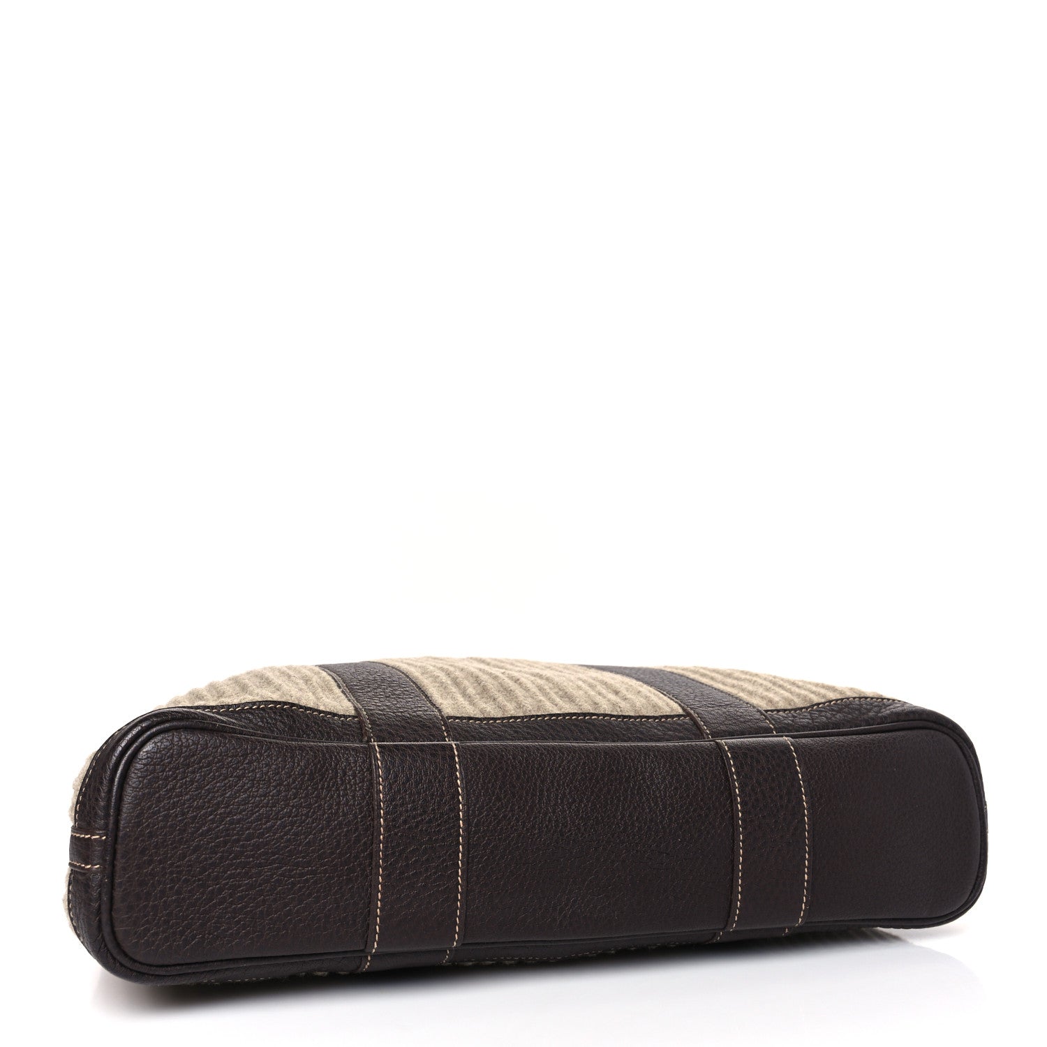 Hermes Wool Ribbed Negonda Vertical Garden Party Marron Fonce 3 of 8