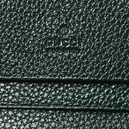 Gucci Grainy Calfskin Zumi Chain Card Case Wallet Vintage Green 6 of 7
