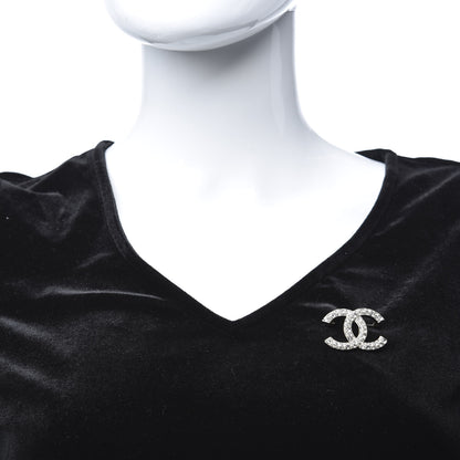 Chanel Crystal Palais Garnier CC Brooch Silver 3 of 5