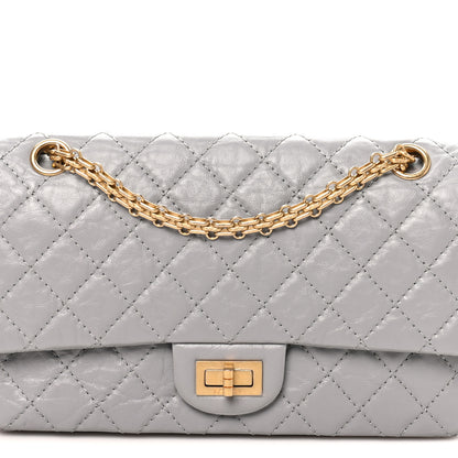 Chanel Aged Calfskin Quilted 2.55 Reissue 225 Flap Grey 8 of 10