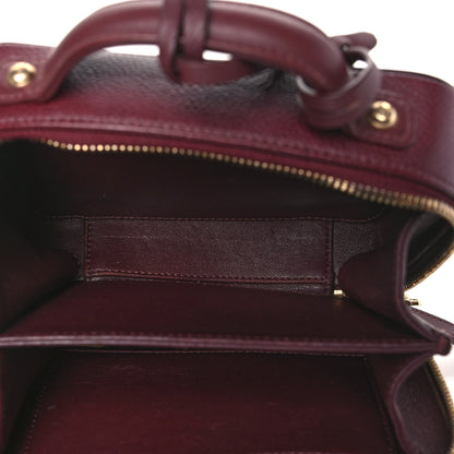 Chanel Caviar Quilted Small CC Filigree Vanity Case Burgundy 5 of 12