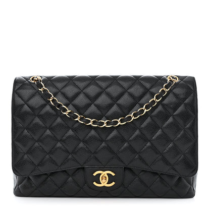 Chanel Caviar Quilted Maxi Double Flap Black 1 of 12