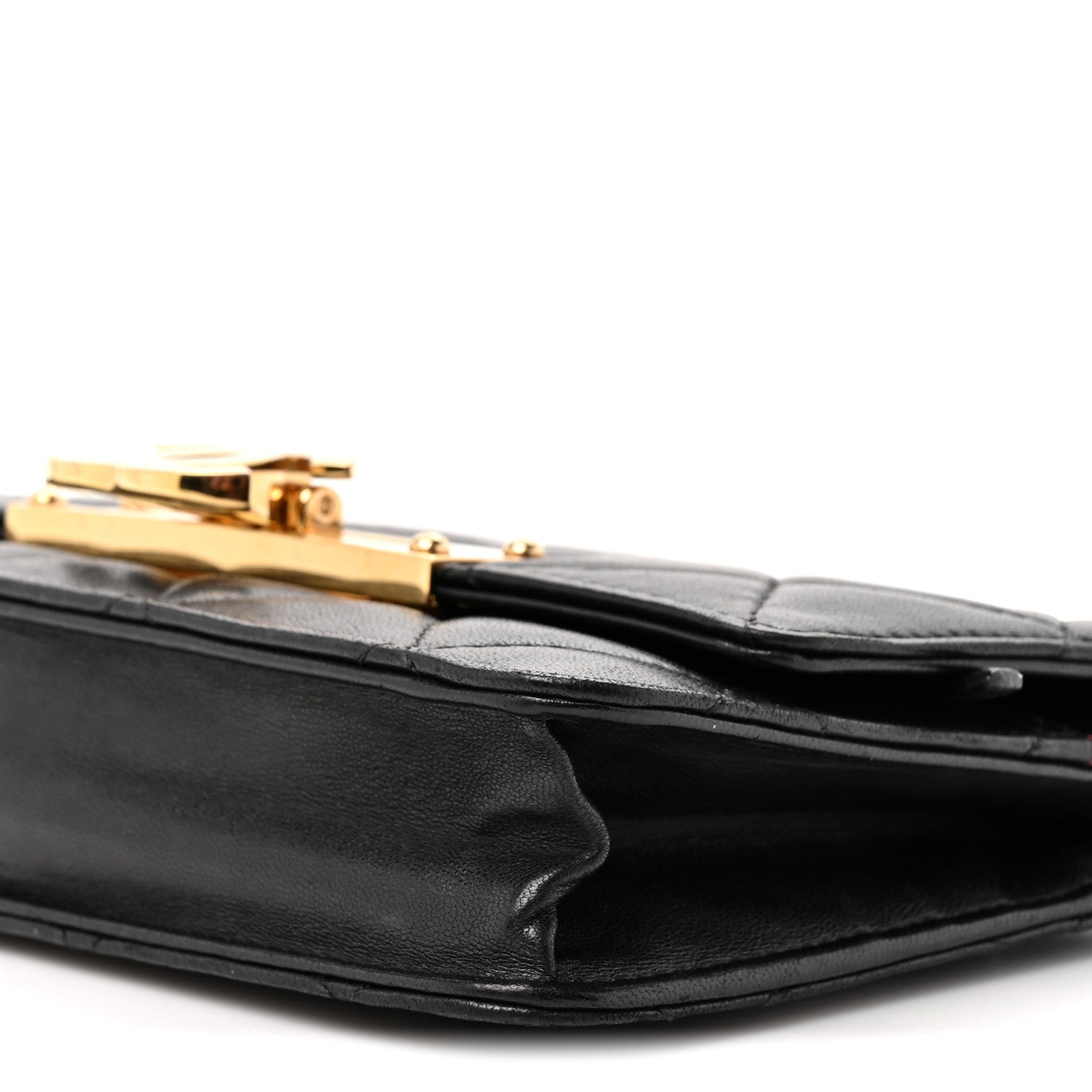Chanel Lambskin Quilted Golden Class Wallet on Chain WOC Black 8 of 9