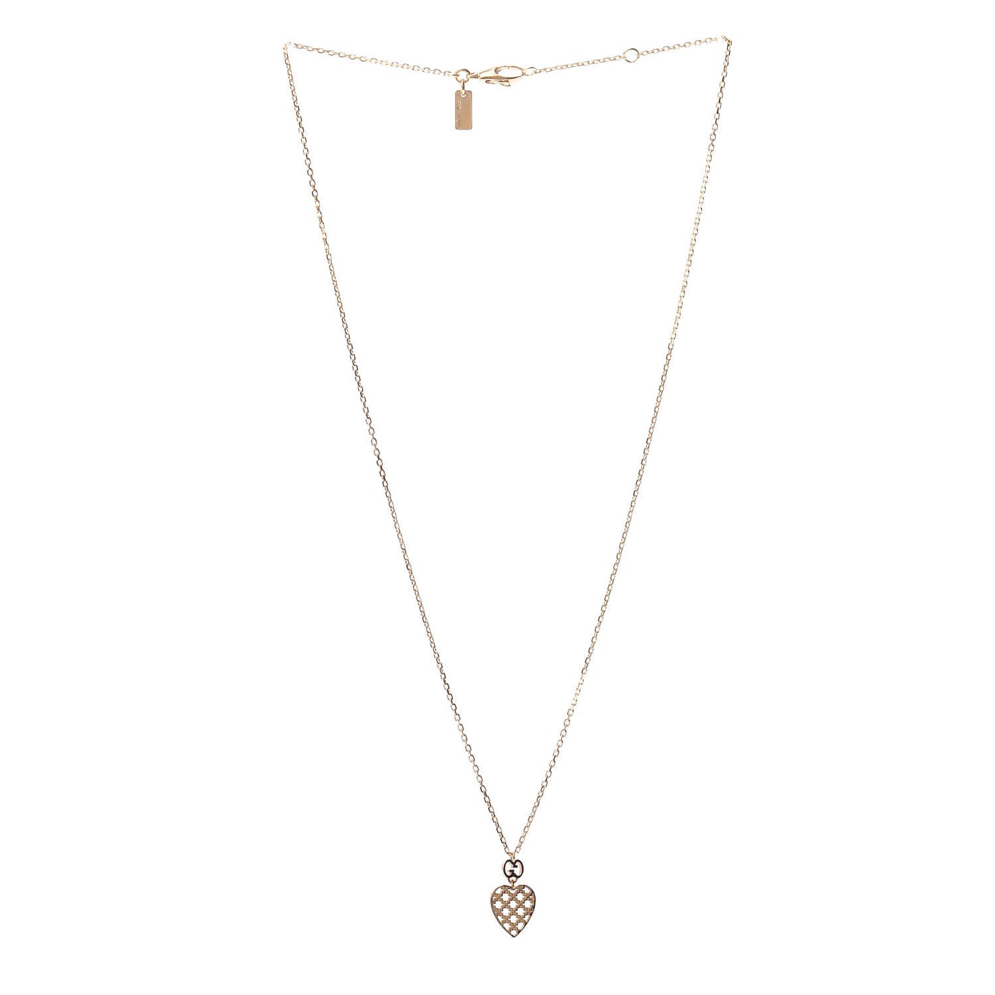 18K Yellow Gold Diamantissima Heart Pendant Necklace