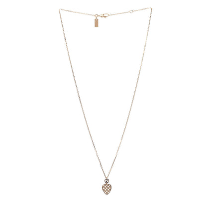 Gucci 18K Yellow Gold Diamantissima Heart Pendant Necklace 3 of 4