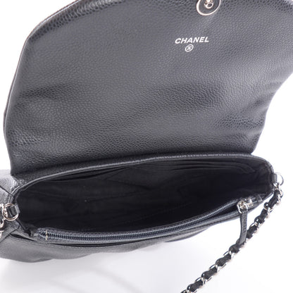 Chanel Caviar Half Moon Wallet on Chain WOC Dark Grey 7 of 8