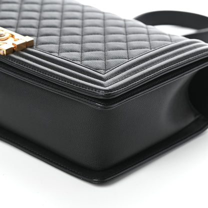 Chanel Caviar Quilted New Medium Boy Flap Black 10 of 10