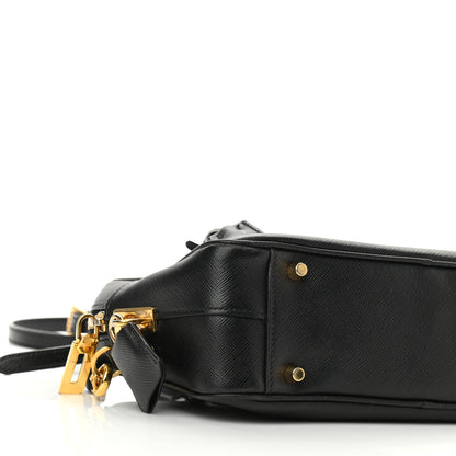 Prada Saffiano Lux Petite Bowler Black 8 of 10