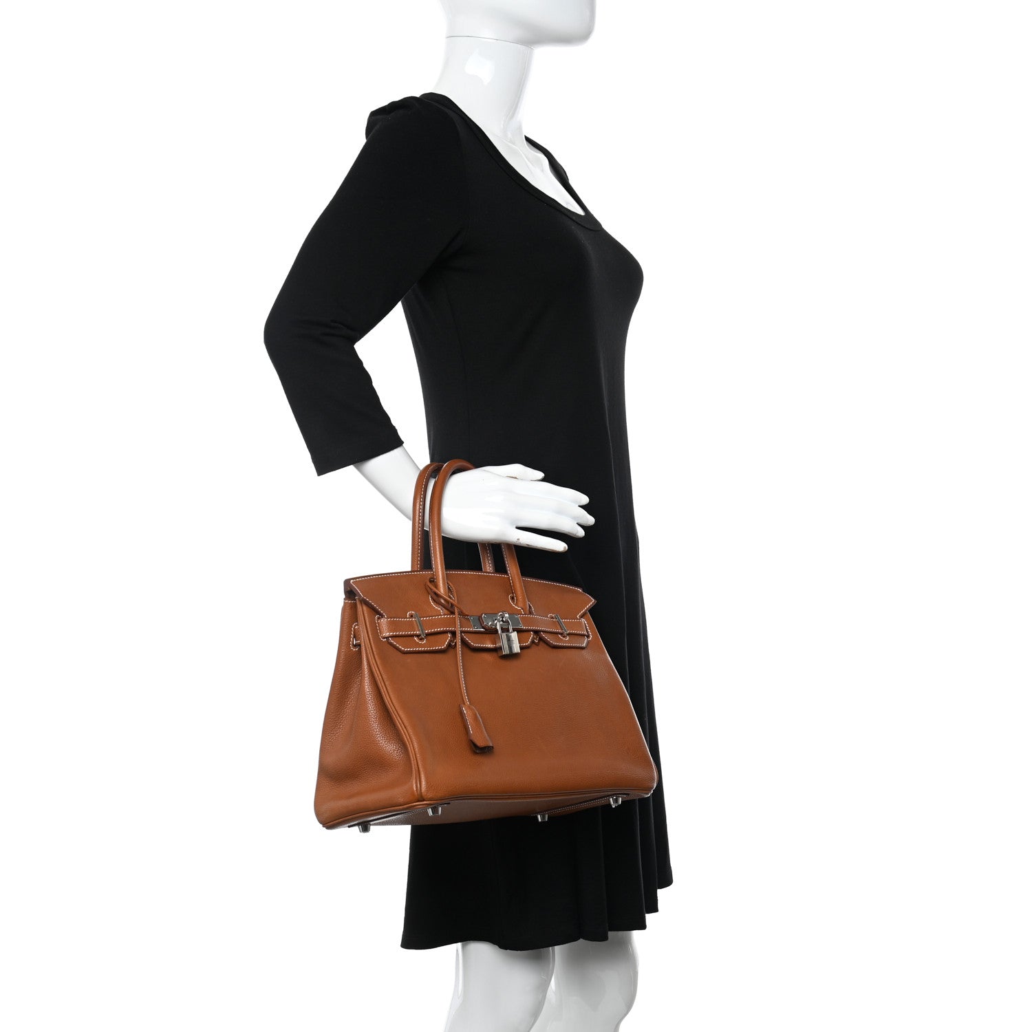 Hermes Natural Barenia Faubourg Birkin 30 Fauve 2 of 14