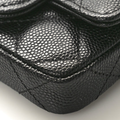 Chanel Caviar Quilted Mini Chain Belt Bag Black 10 of 11