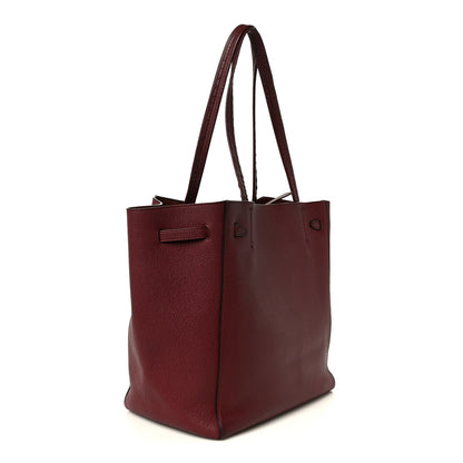 Celine Soft Grained Calfskin Small Belt Cabas Phantom Light Burgundy 3 of 13