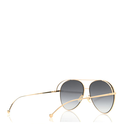 Fendi Metal Aviator Sunglasses FF0286/S Gold 4 of 6