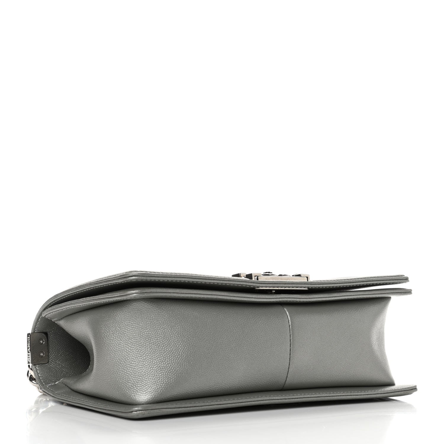 Chanel Metallic Caviar Quilted Medium Boy Flap Silver 3 of 4