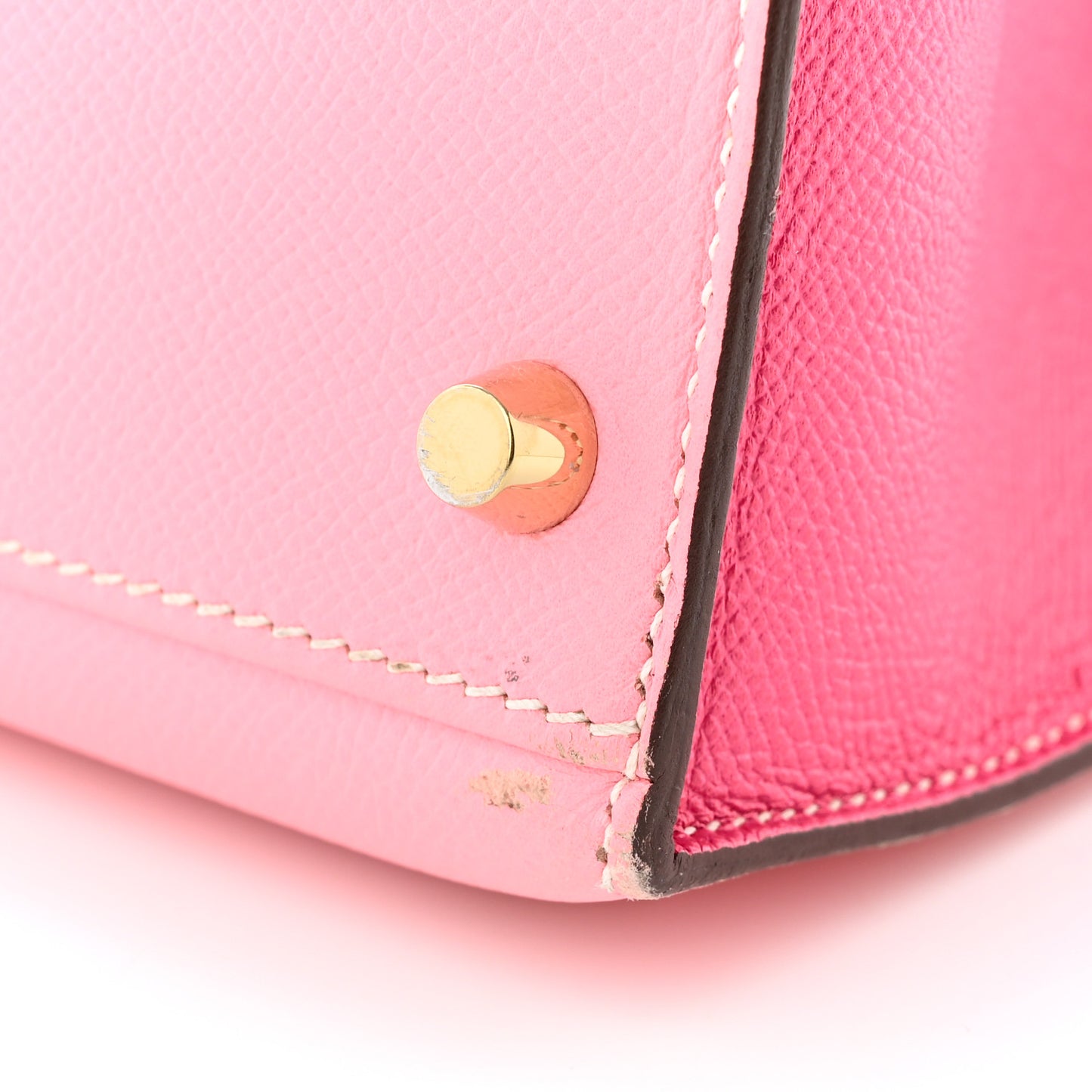 Epsom Bi-Color Horseshoe Kelly Sellier 28 Rose Confetti Rose Tyrien