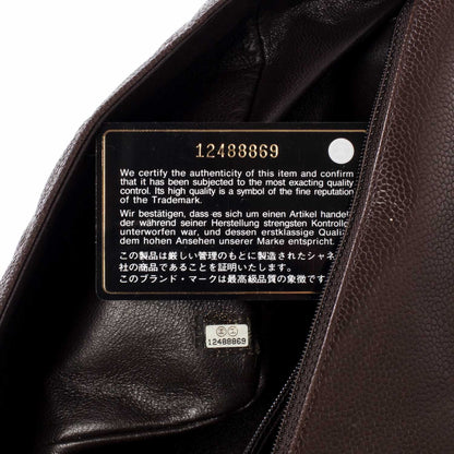 Chanel Caviar Jumbo Flap Dark Brown 5 of 10
