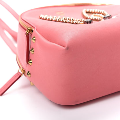MCM Calfskin Bunny Polke Mini Backpack Pink 5 of 9