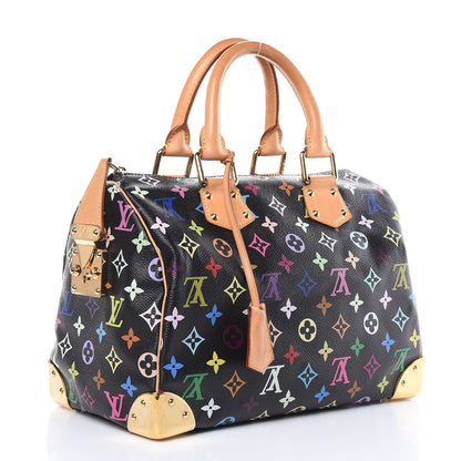 Louis Vuitton Monogram Multicolor Speedy 30 Black 3 of 14