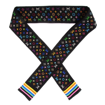 Louis Vuitton Silk Monogram Multicolor Bandeau Black 1 of 3
