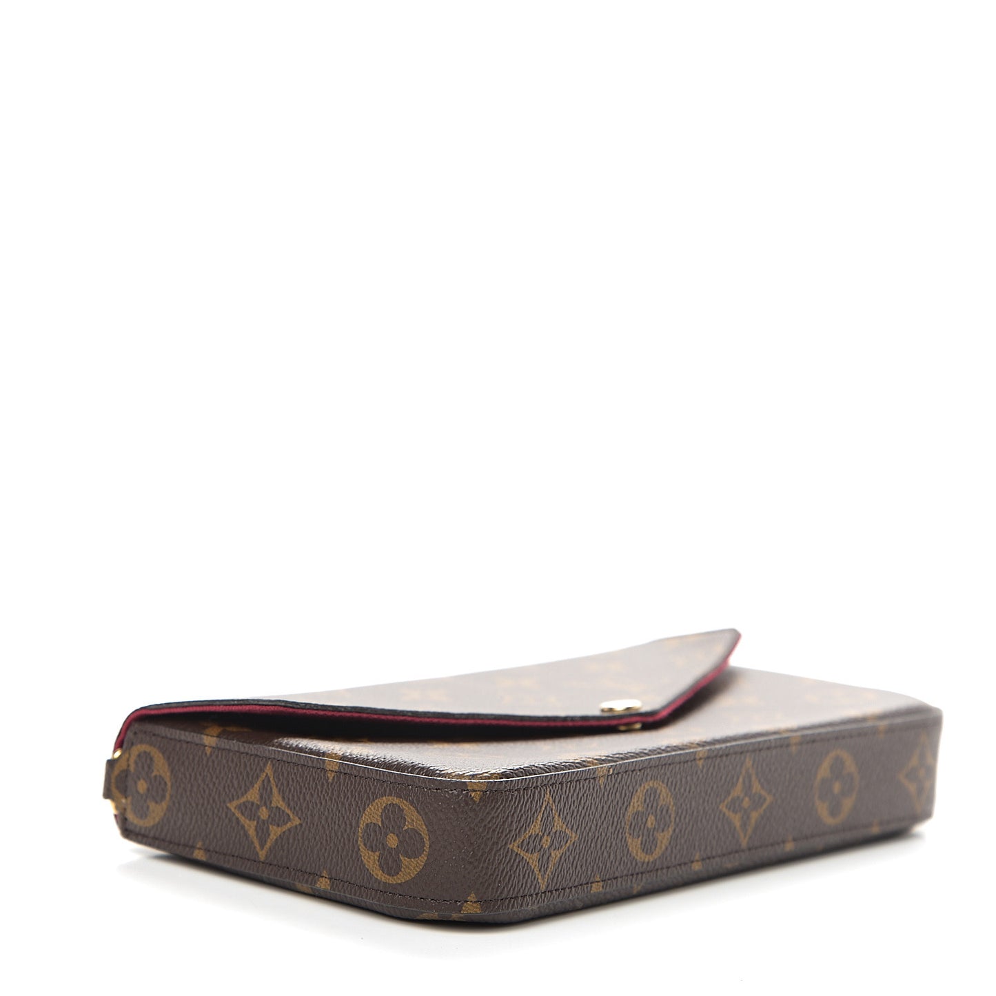 Monogram Pochette Felicie Chain Wallet Fuchsia