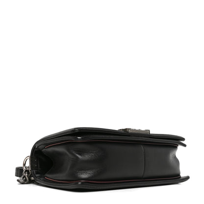 Chanel Calfskin Embossed Medium Paris Salzburg Boy Flap Black 4 of 10