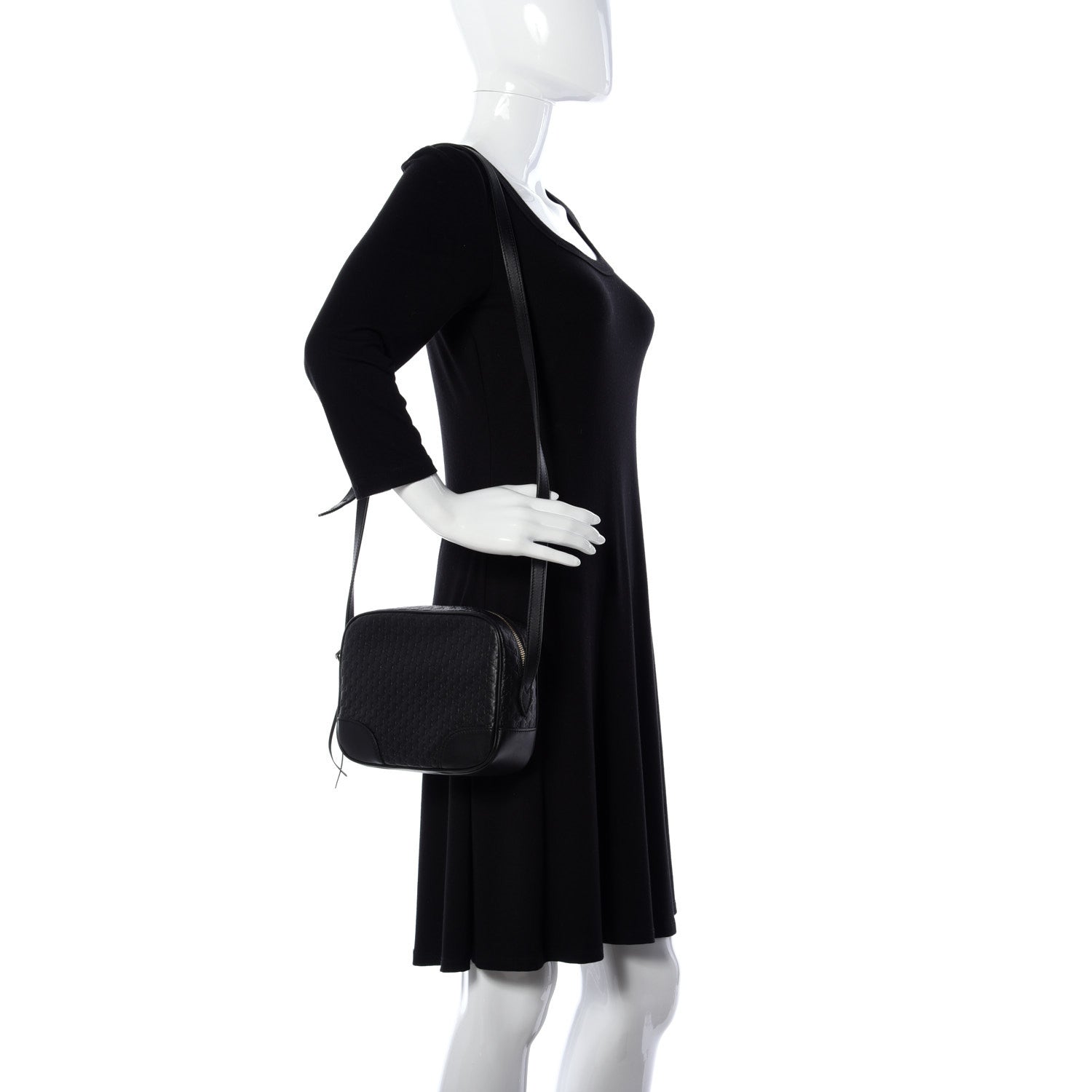Gucci Microguccissima Mini Bree Messenger Bag Black 2 of 10