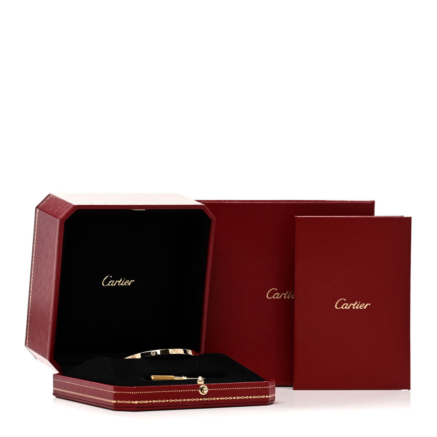 18K Yellow Gold Small LOVE Bracelet 16