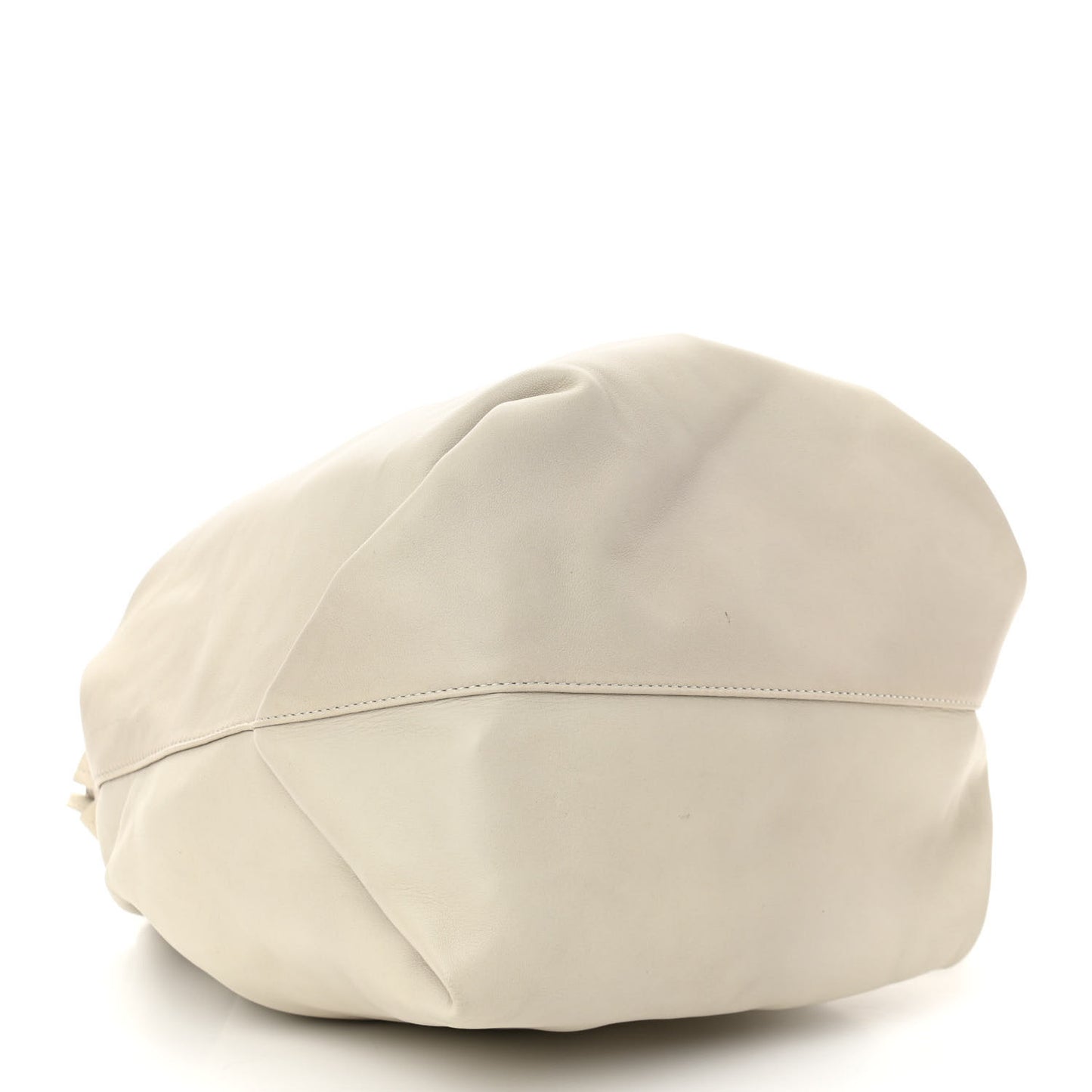 Lambskin Teddy Drawstring Bag Crema Soft