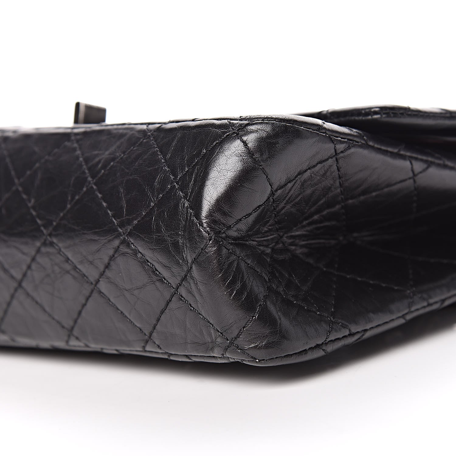 Chanel Aged Calfskin Quilted 2.55 Reissue 225 Flap Black 9 of 9