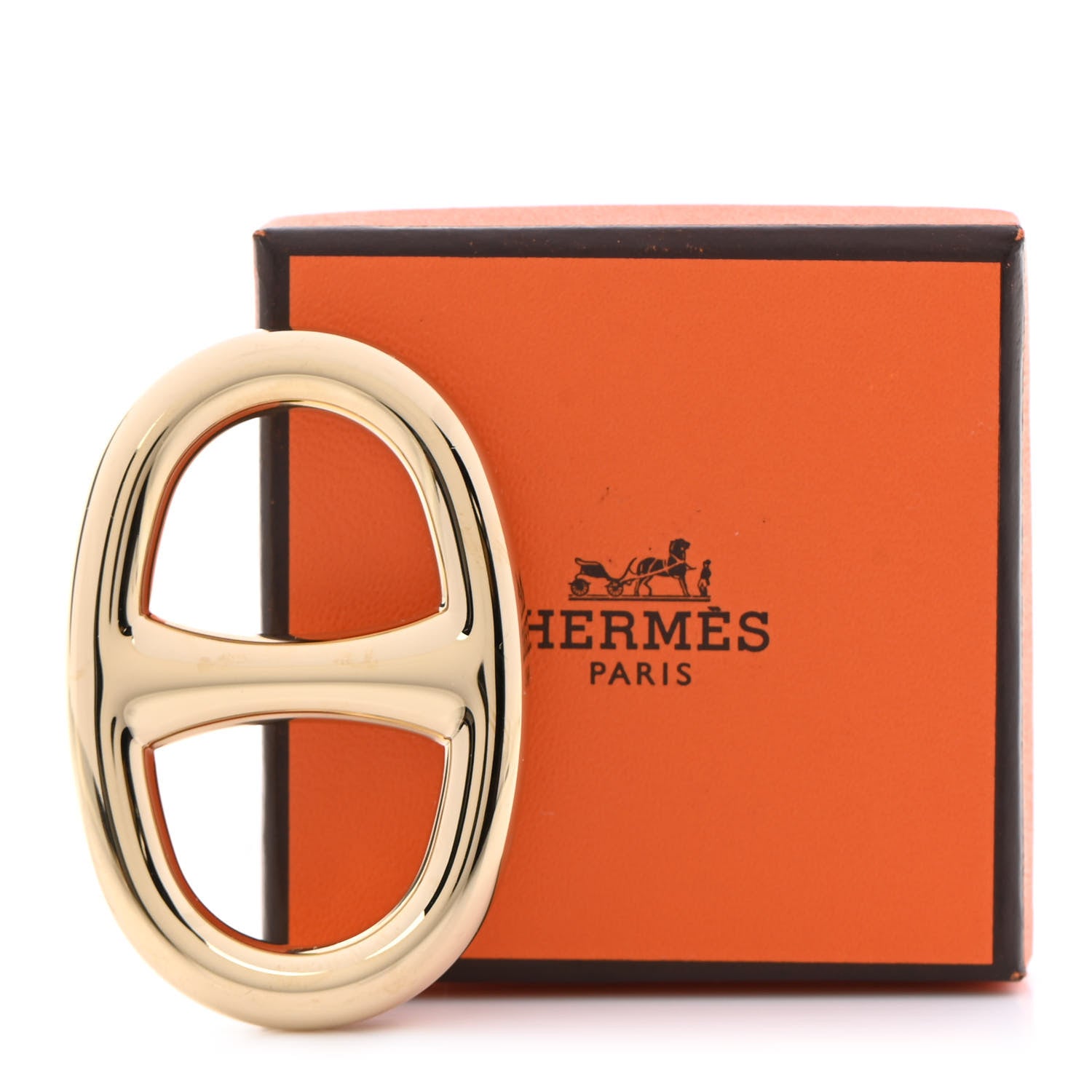 Hermes Permabrass Chaine D'Ancre Scarf Ring 5 of 5