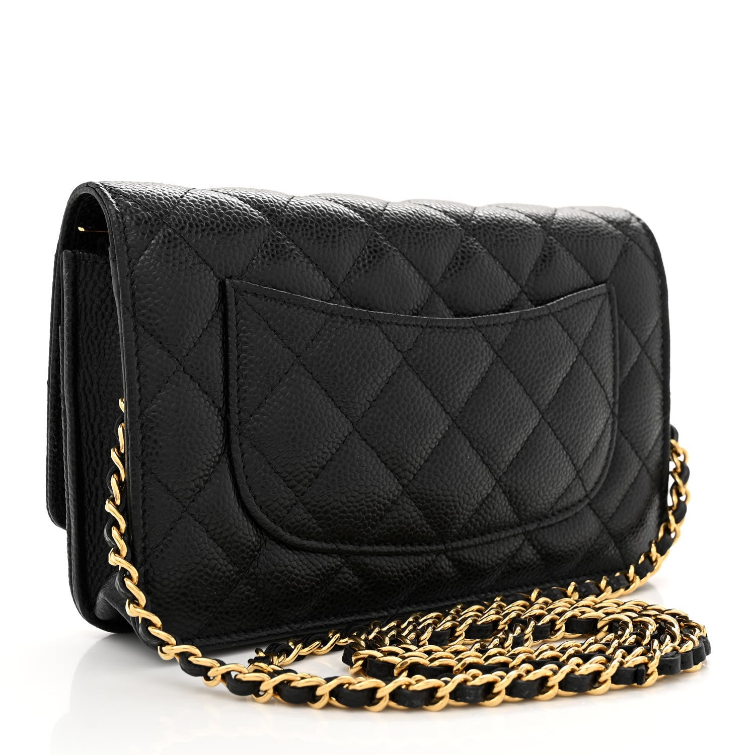 Chanel Caviar Quilted Wallet on Chain WOC Black 3 of 10
