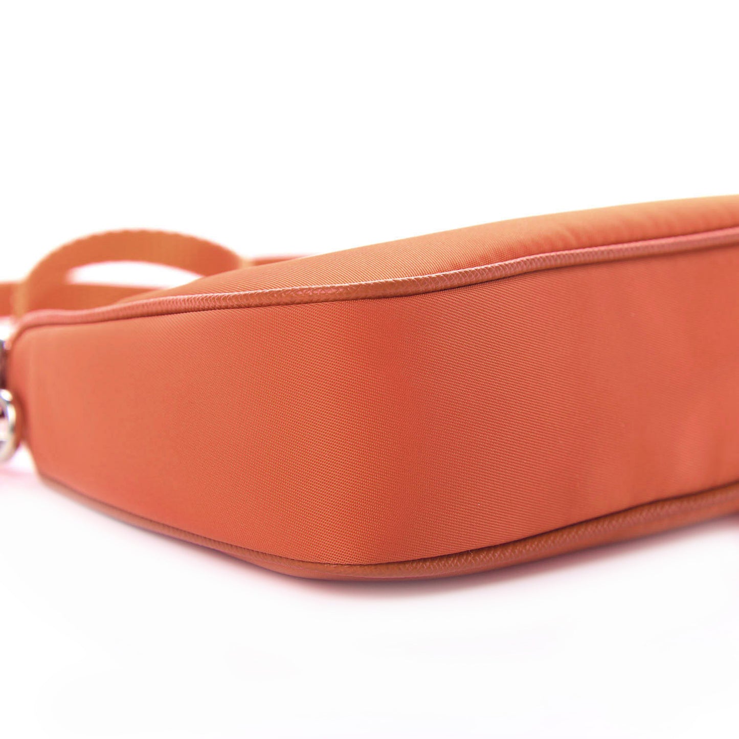 Tessuto Nylon Saffiano Mini Re-Edition 2000 Shoulder Bag Arancio