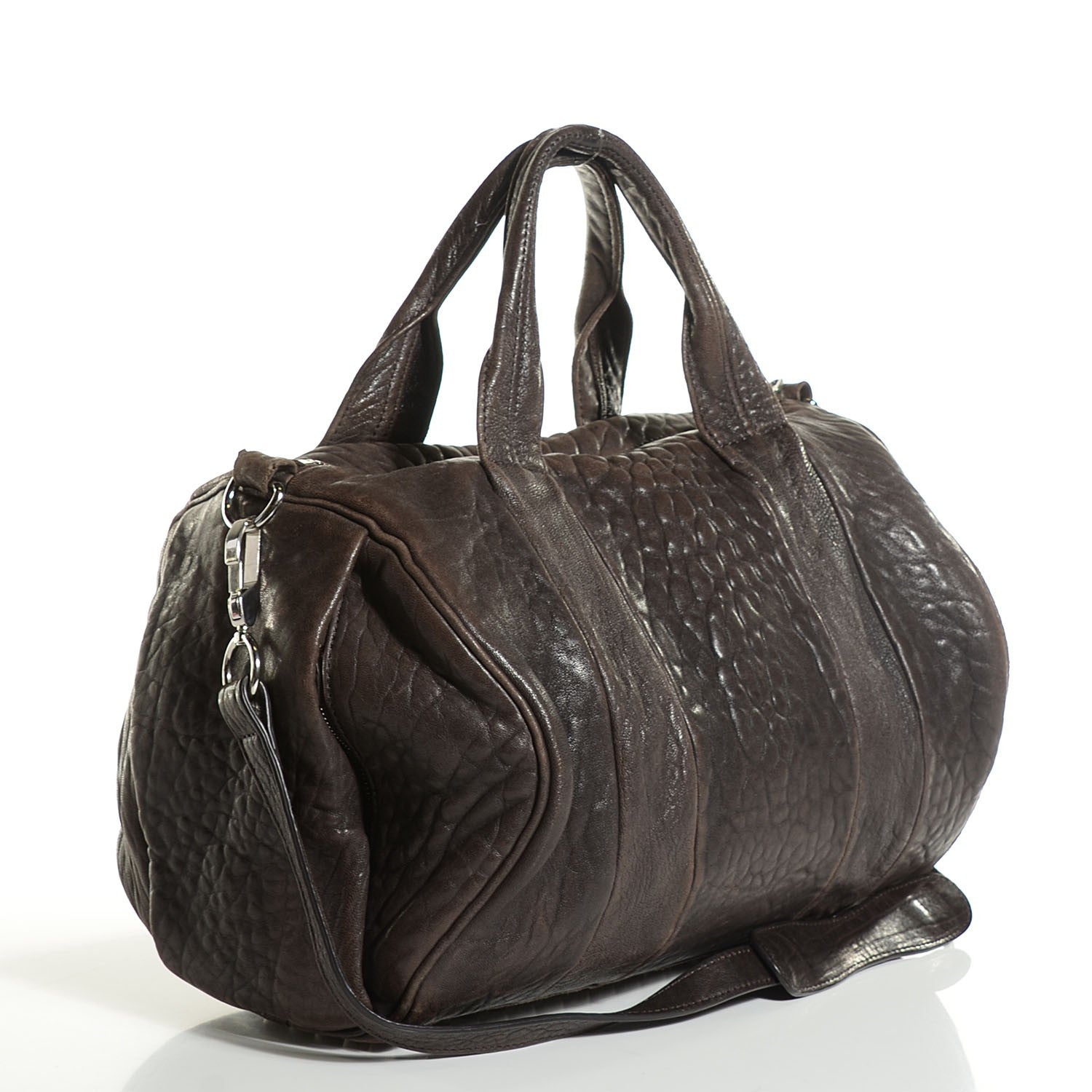 Alexander Wang Pebbled Lambskin Rocco Espresso 3 of 7