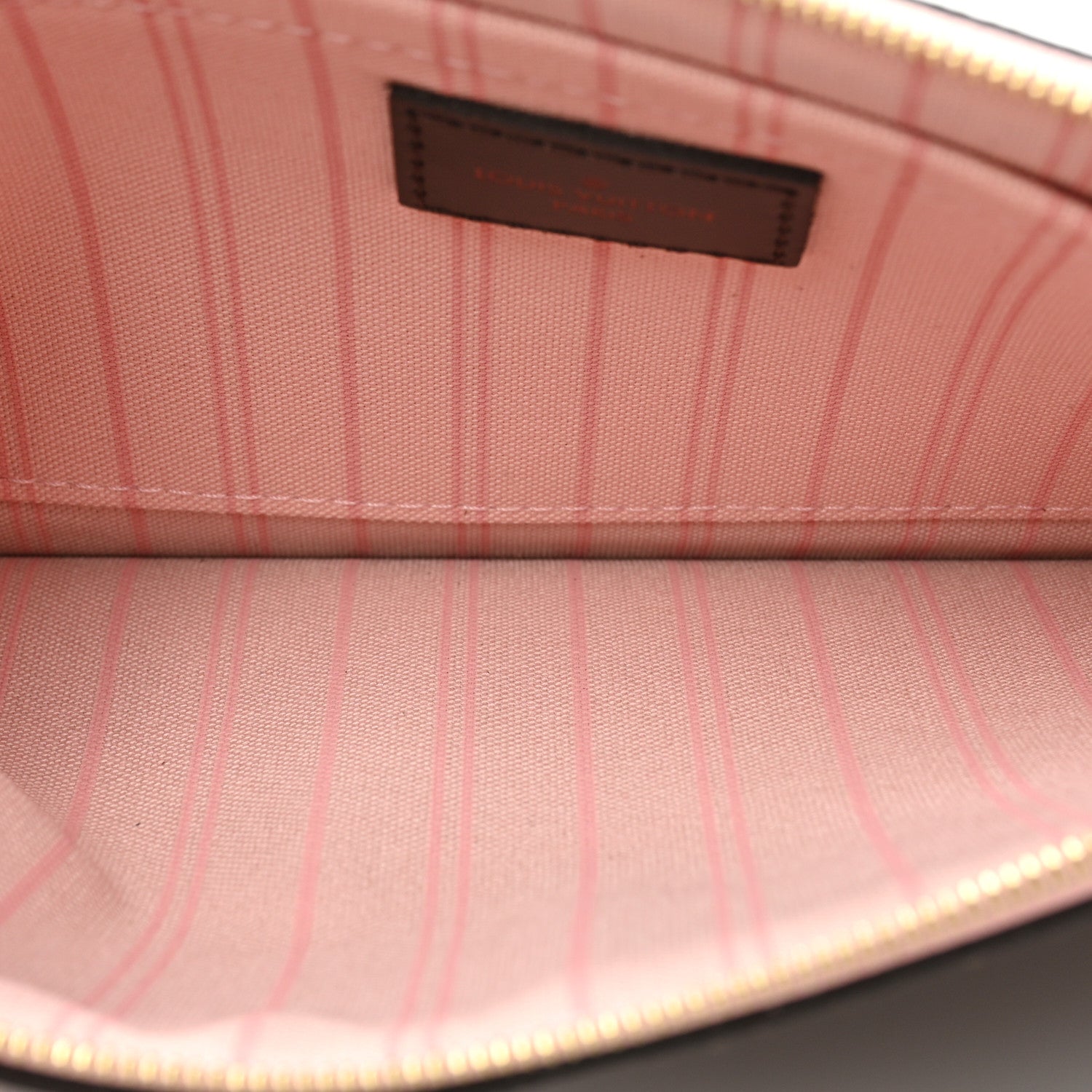 Louis Vuitton Damier Ebene Neo Neverfull MM Rose Ballerine 7 of 17