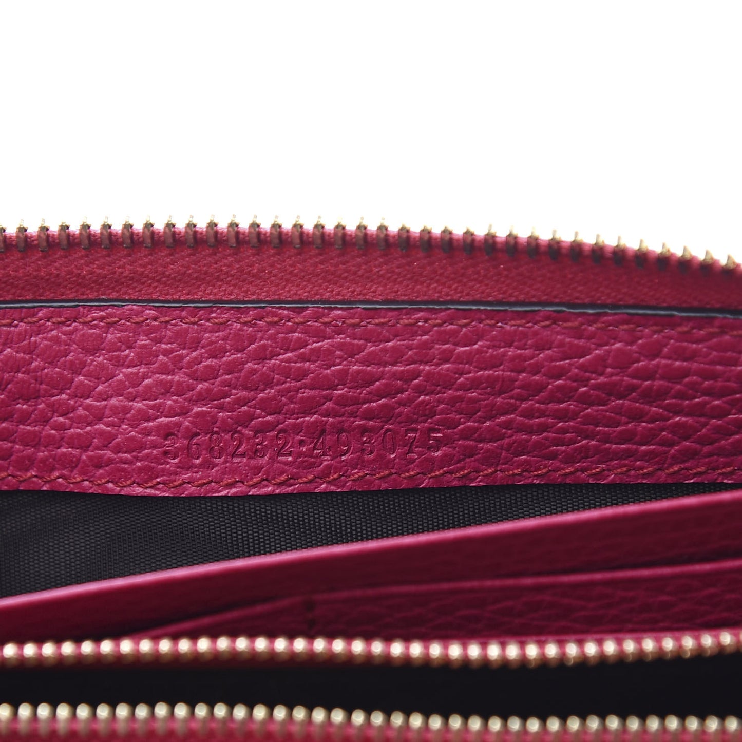 Dollar Calfskin Swing Zip Wallet Blossom