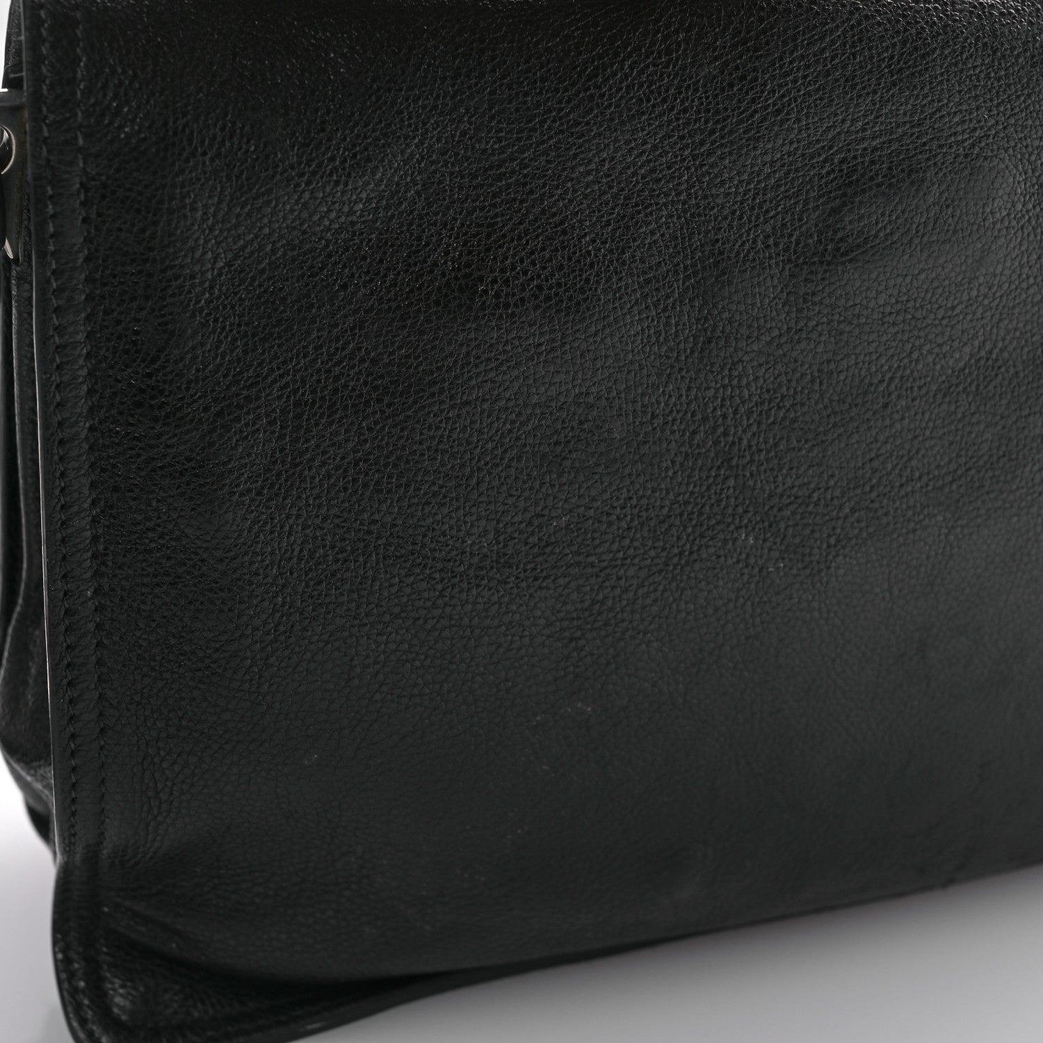 Prada Glace Calf Etiquette Flap Black Astrale 13 of 15