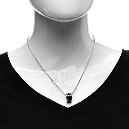 Bulgari Sterling Silver Ceramic Save The Children Pendant Necklace 2 of 5