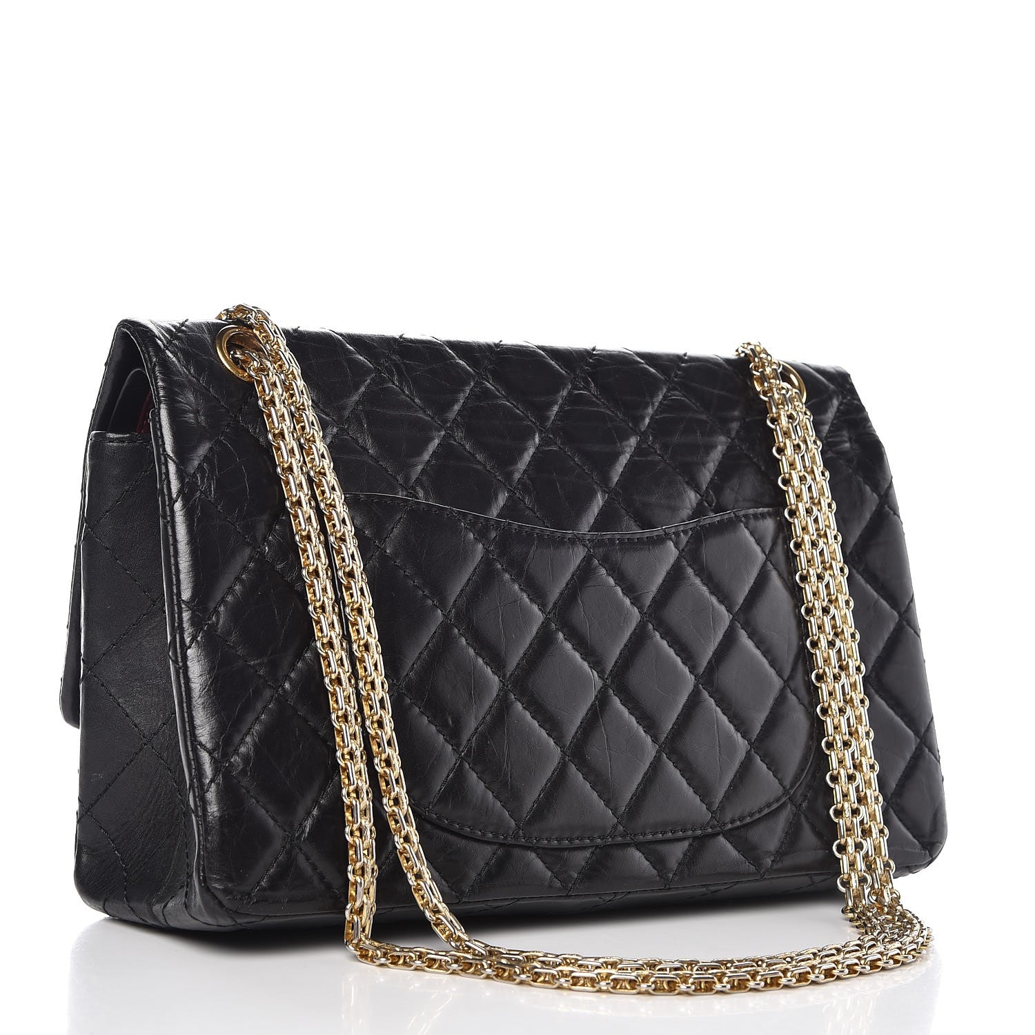 Chanel Aged Calfskin Quilted 2.55 Reissue 226 Flap Black 4 of 9