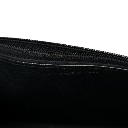 Chanel Caviar Quilted Boy Wallet On Chain WOC So Black 17 of 22